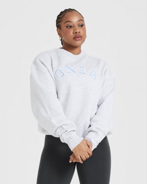 Oner Active All Day Varsity Oversized Tröjor Ljusgrå | OQLM-32671