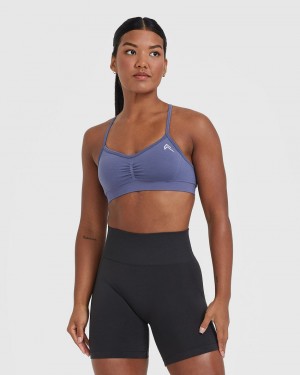 Oner Active Effortless Snörade Bralette Sports Bras Blå | LAWB-41786