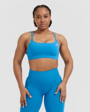 Oner Active Everyday Cross Over Bralette Sports Bras Blå | ITCU-95213