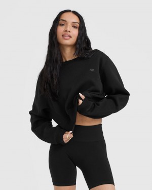 Oner Active Foundations Crop Tröjor Svarta | AMHG-50236