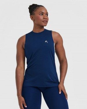 Oner Active Go To Muscle T-shirt Blå | XYFP-09852