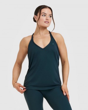 Oner Active Go To Snörade Loose T-shirt Blå | TVMH-86540