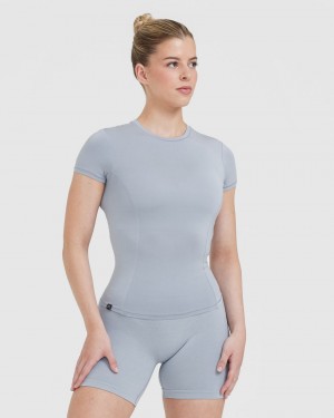 Oner Active Mellow Soft Korta Sleeve T-shirt Grå | RJFL-23640