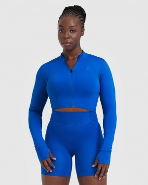 Oner Active Timeless Crop Jackor Mörkblå | GSQD-12903