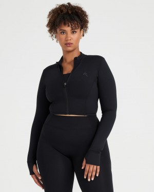 Oner Active Timeless Crop Jackor Svarta | SDWU-20367