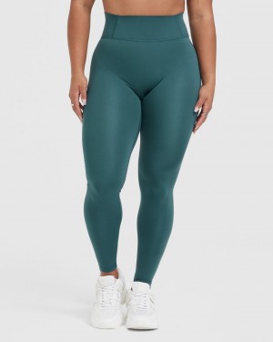 Oner Active Timeless High Waisted Leggings Blå Turkos | FOHM-85273