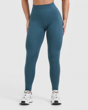 Oner Active Timeless High Waisted Leggings Blå | KSUM-96053