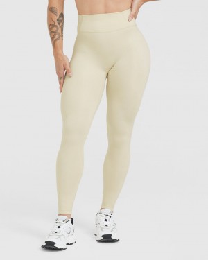 Oner Active Timeless High Waisted Leggings Ljusgula | XCHU-16230