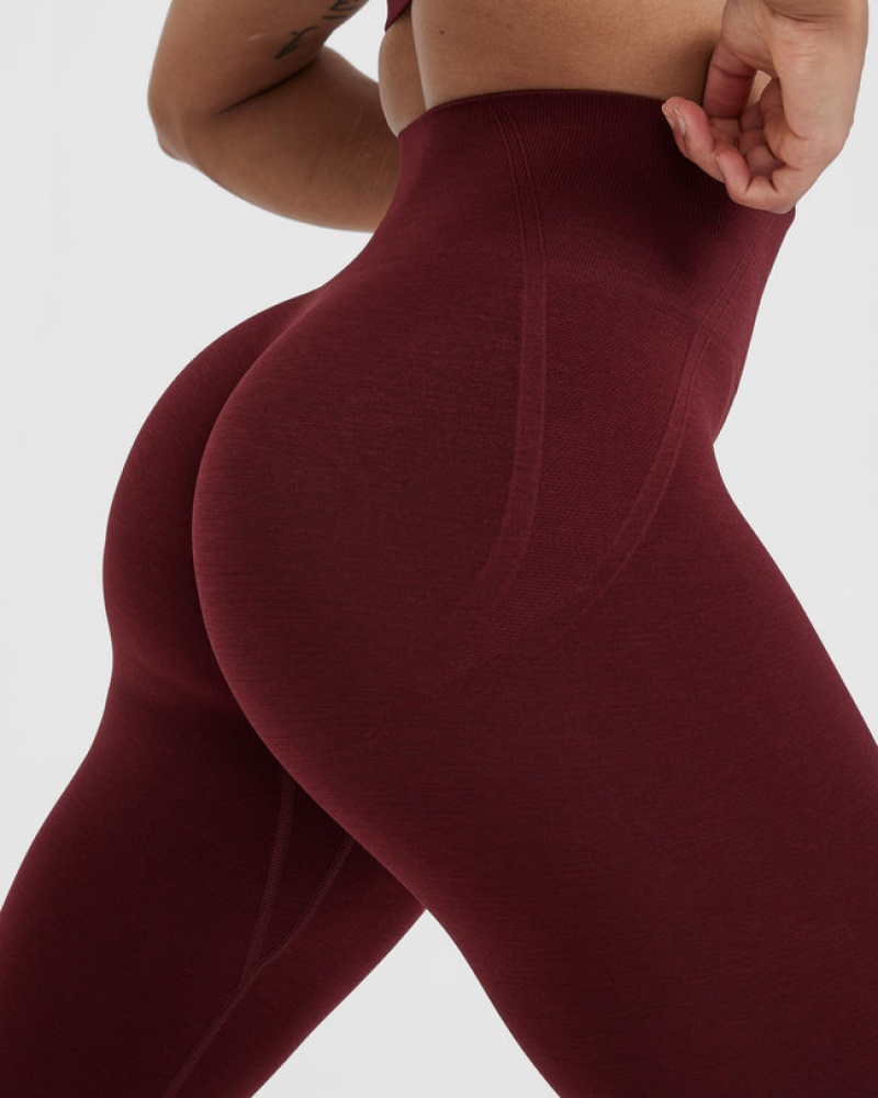 Oner Active Effortless Seamless Leggings Vinröda | WUTI-16830