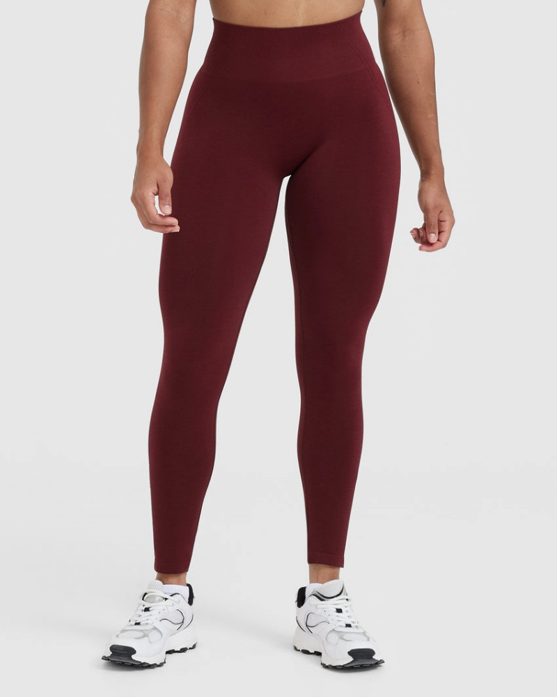 Oner Active Effortless Seamless Leggings Vinröda | WUTI-16830