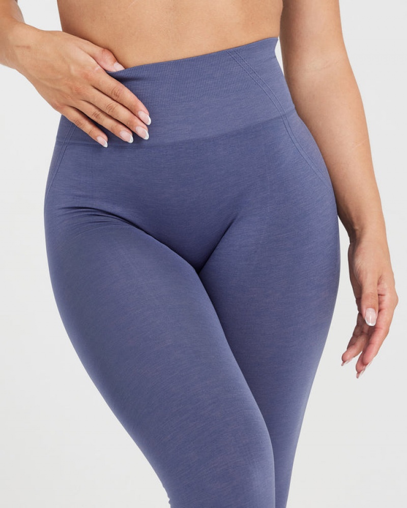 Oner Active Effortless Seamless Leggings Blå | AJNU-48651