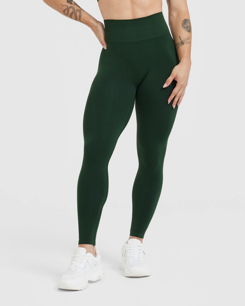 Oner Active Effortless Seamless Leggings Gröna | MYJW-87145