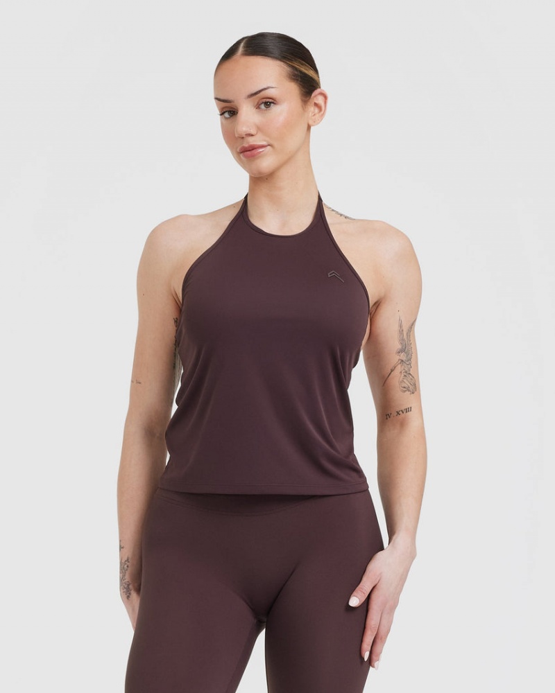 Oner Active Go To High Neck Loose Crop T-shirt Lila Bruna | RCSI-57419