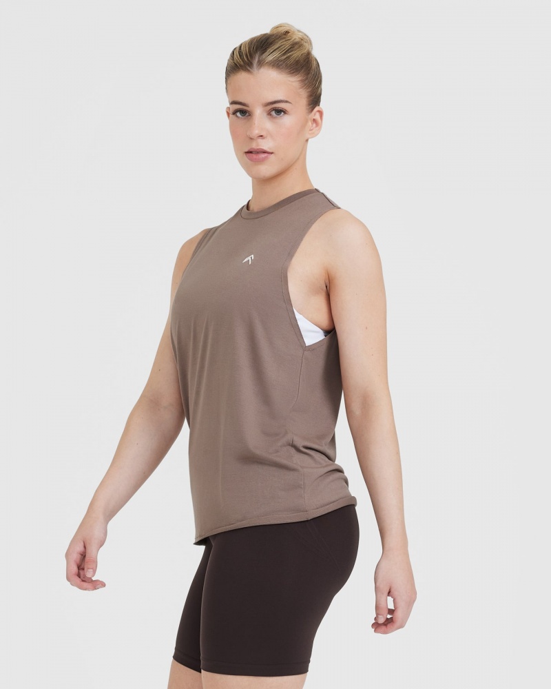 Oner Active Go To Muscle T-shirt Bruna | AIPB-23491