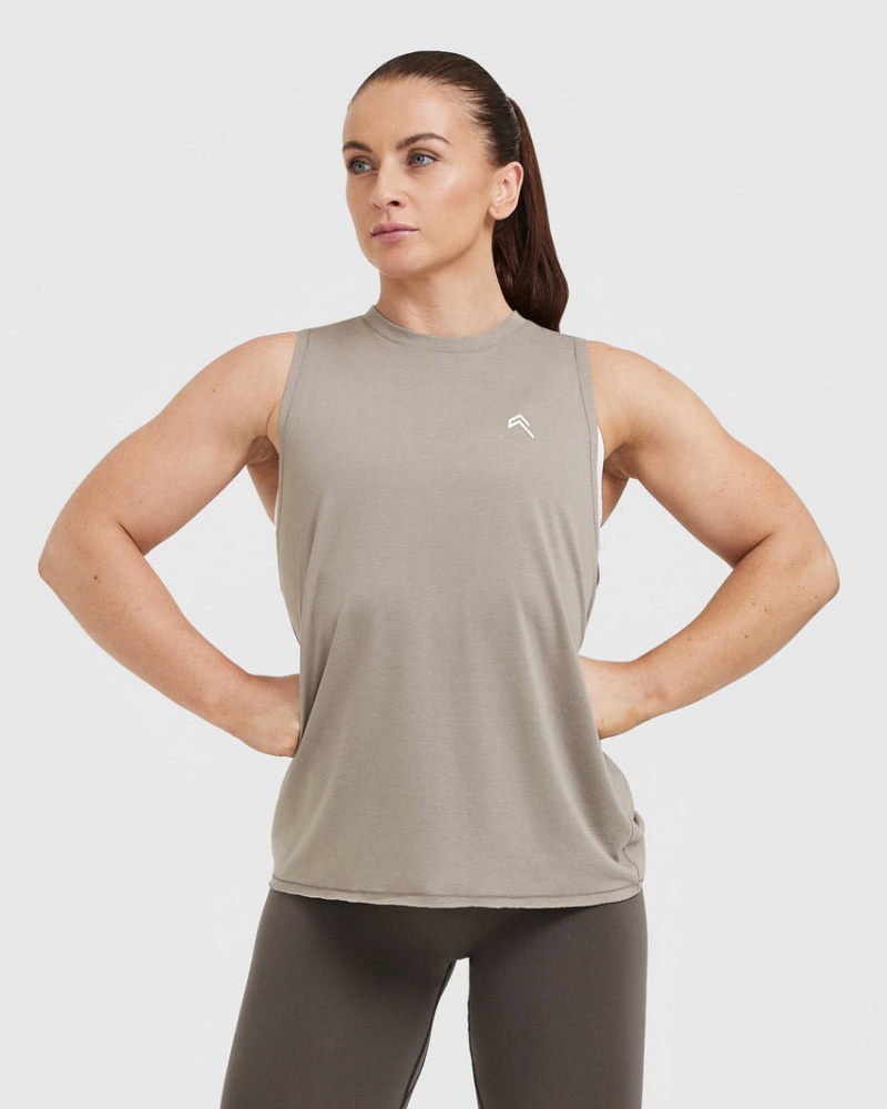 Oner Active Go To Muscle T-shirt Grå | SEML-69431