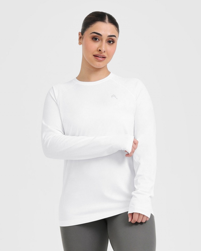 Oner Active Go To Seamless Loose Long Sleeve T-shirt Vita | RULZ-09238