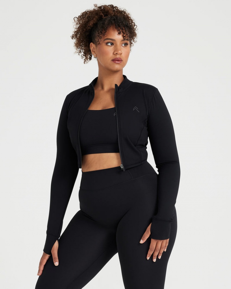 Oner Active Timeless Crop Jackor Svarta | SDWU-20367