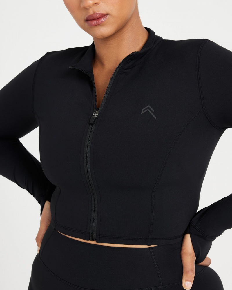 Oner Active Timeless Crop Jackor Svarta | SDWU-20367