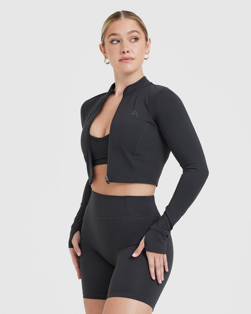 Oner Active Timeless Crop Jackor Svarta | CYKE-89215