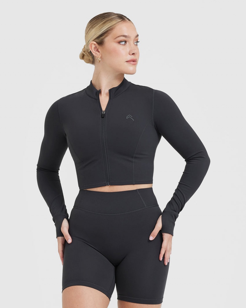 Oner Active Timeless Crop Jackor Svarta | CYKE-89215